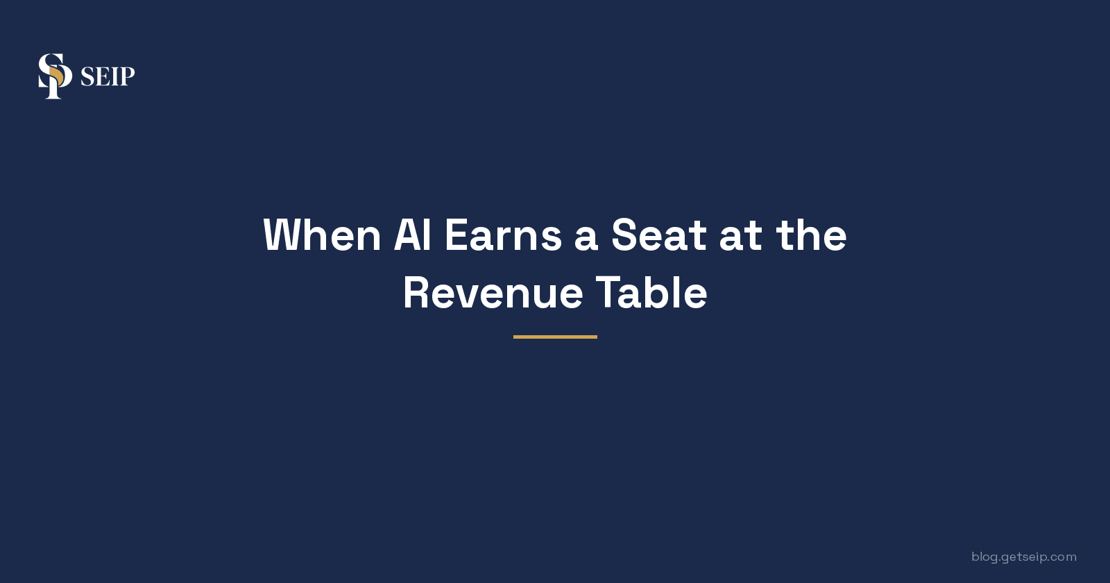When AI Earns a Seat at the Revenue Table